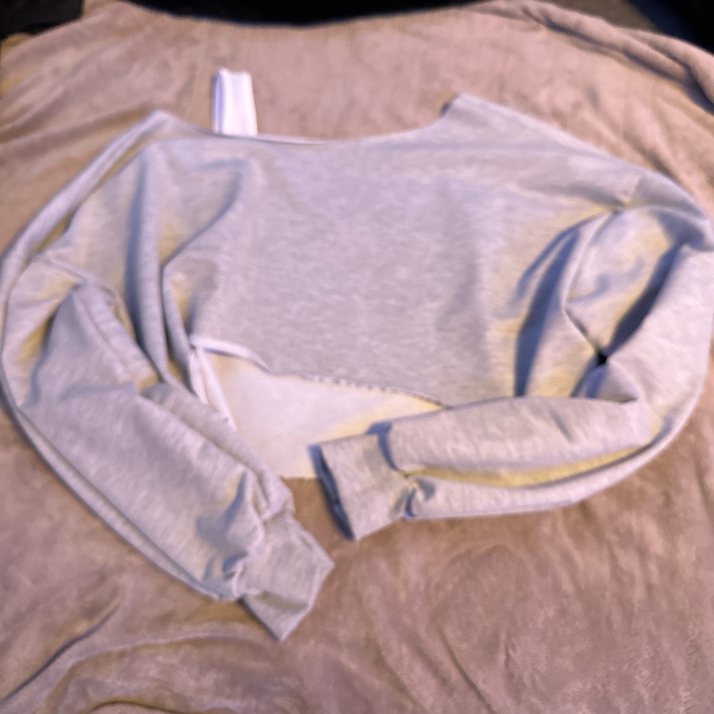 Light Gray Cropped Sweater